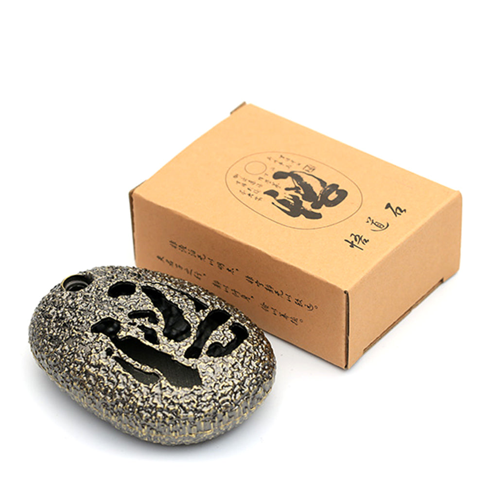 Brass Wu Character Cone Incense Burner