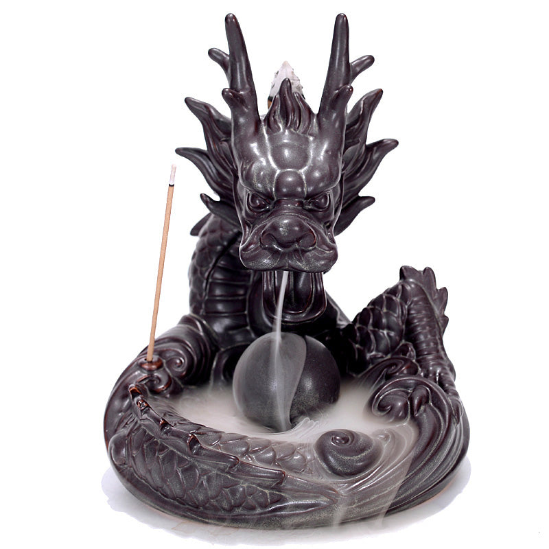 Dragon Backflow Ceramic Incense Burner