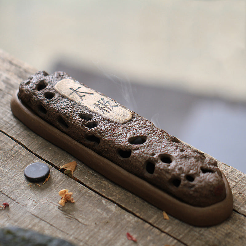Yixing Clay Tai Chi Stick Incense Box