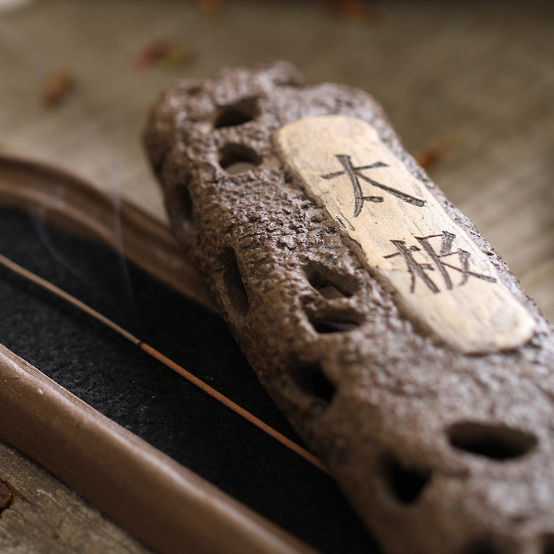 Yixing Clay Tai Chi Stick Incense Box