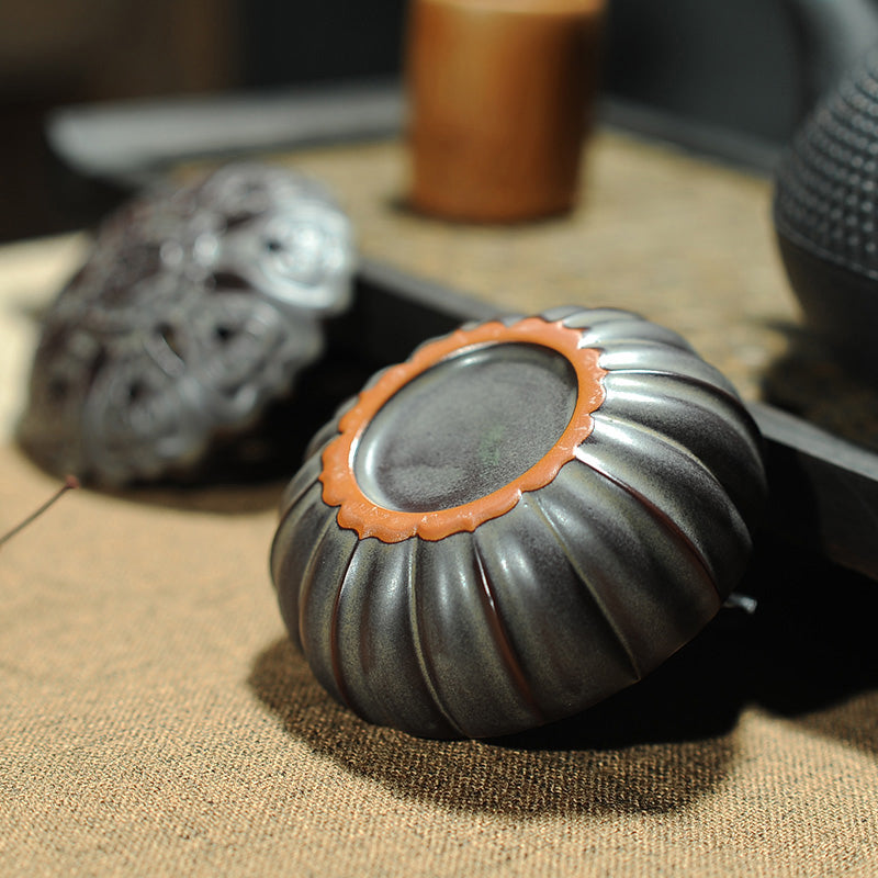 Clay Lotus Spiral And Cone Incense Holder