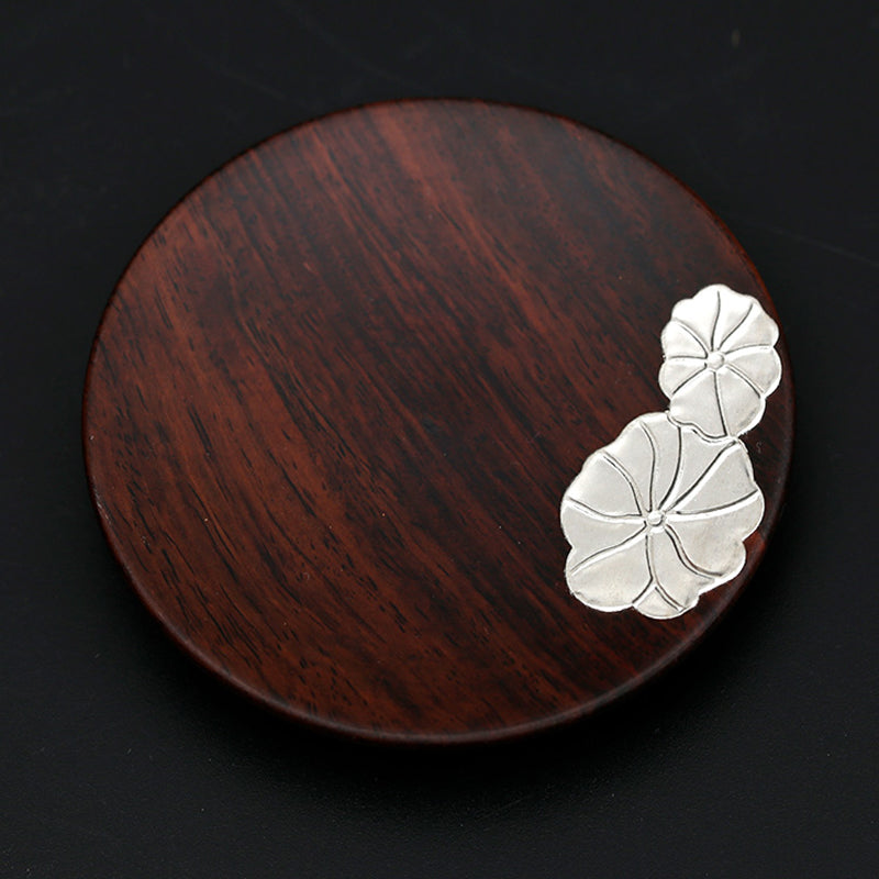 Lotus Leaves Wooden Stick Incense Holder