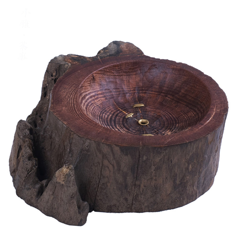Tree Stump Wooden Stick Incense Holder