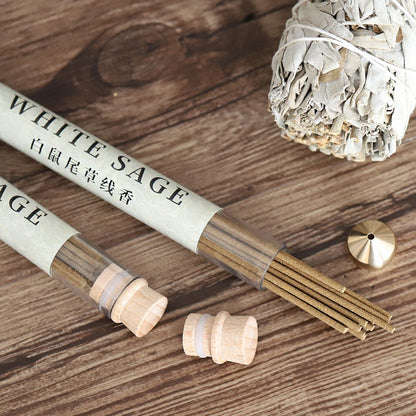 White Sage Incense Stick 3 Tubes With Cork Design