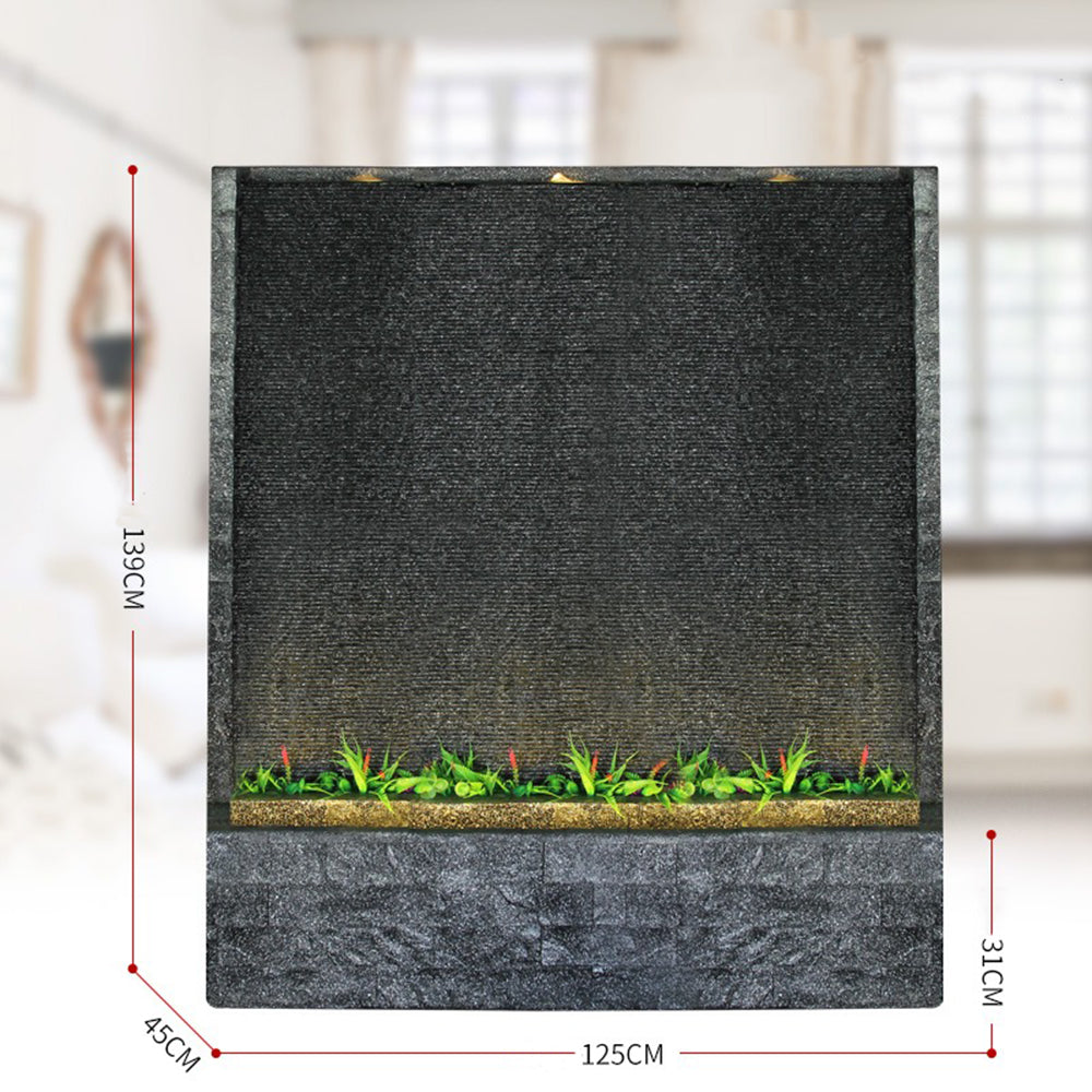 Gray Stone Style Large Waterfall Waterfall Fountain Ornament