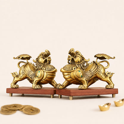 Copper Feng Shui Pi Xiu Set
