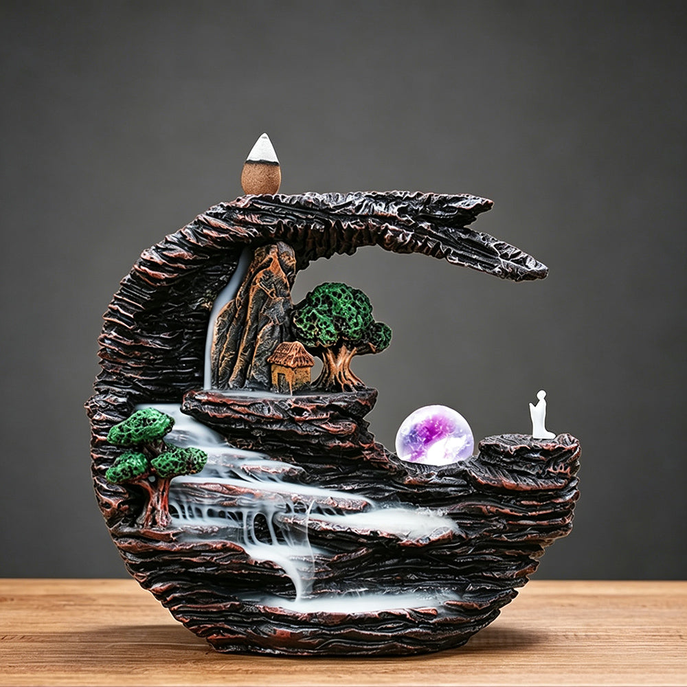 Natural Landscape Waterfall Incense Burner