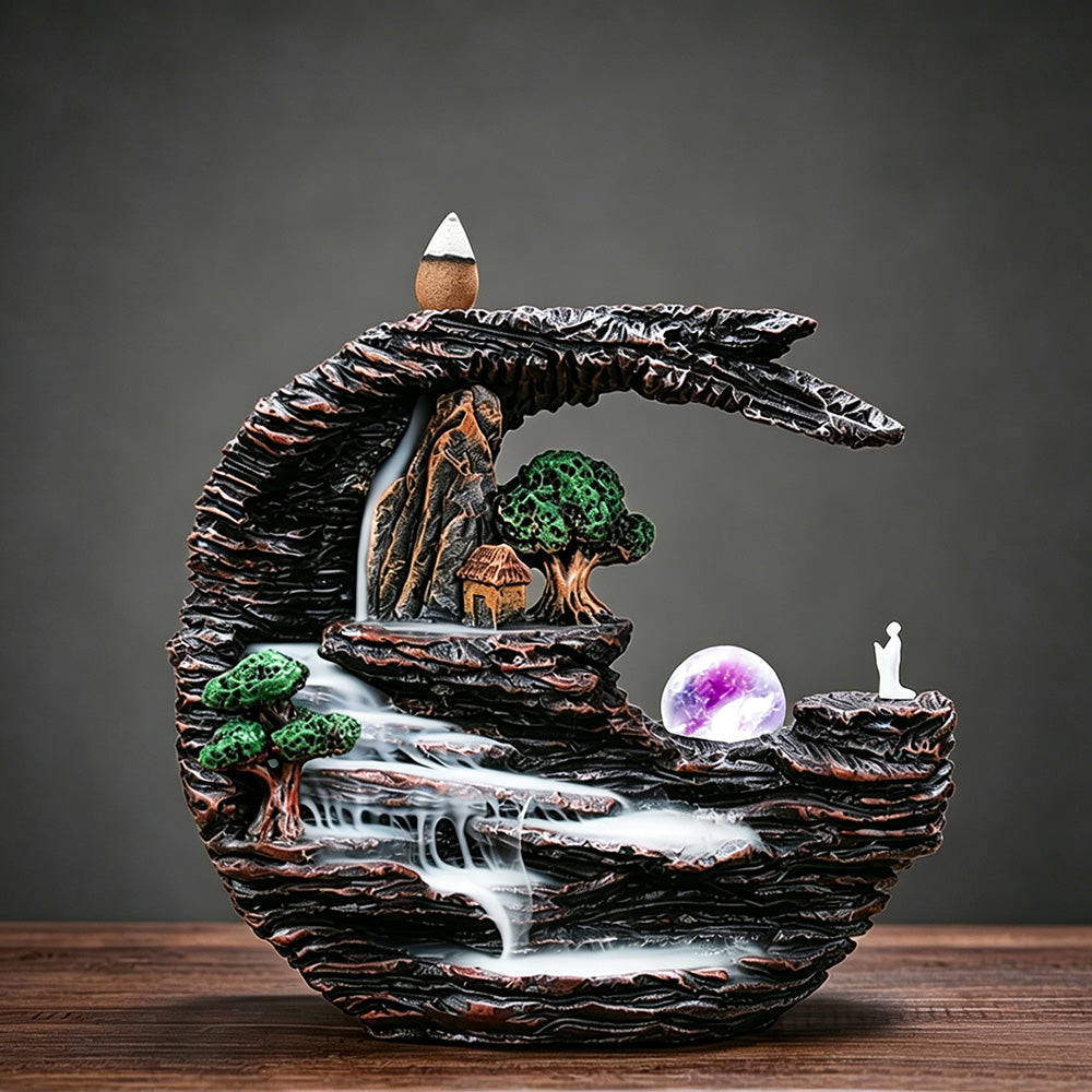 Natural Landscape Waterfall Incense Burner
