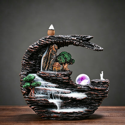 Natural Landscape Waterfall Incense Burner