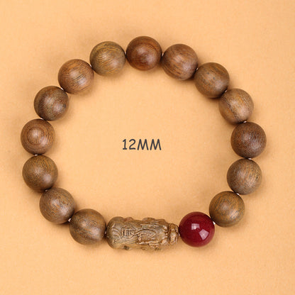 Green Sandalwood Pixiu Feng Shui Bracelet