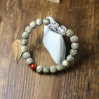 Silver Pixiu Star Moon Bodhi Bracelet