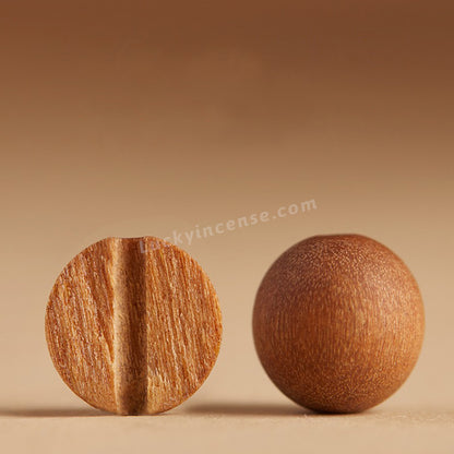 Natural Old Peach Wood Purple Gold Cinnabar Beads Bracelet