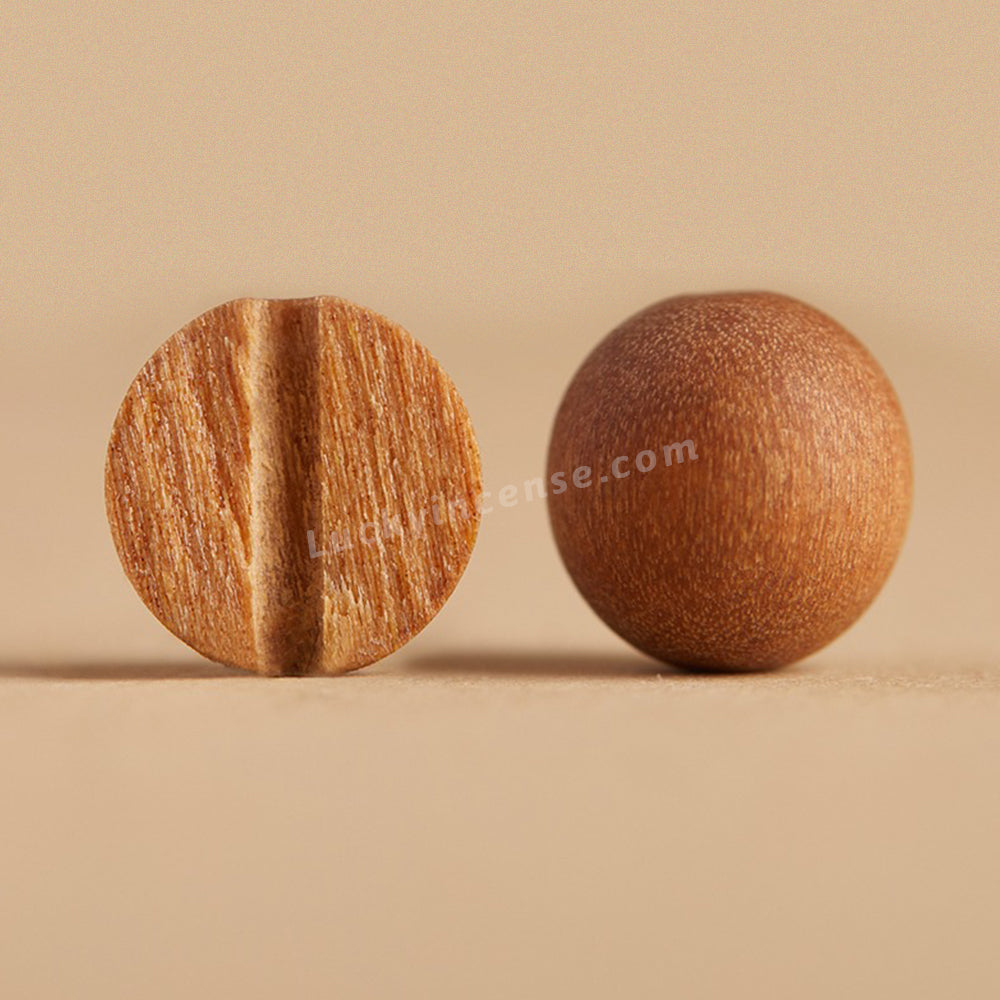 Five Colors Agate Peach Wood Beads Bracelet