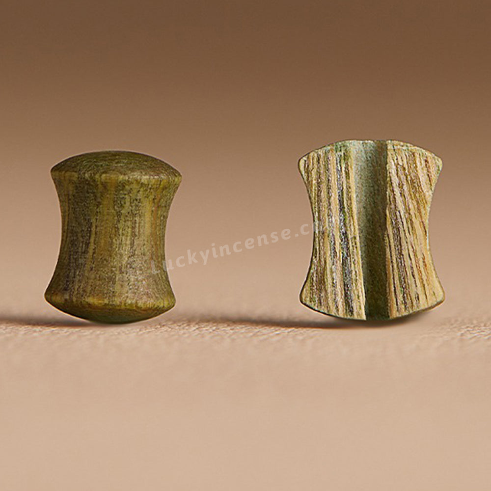 Old Green Sandalwood Hetian Jade Bamboo Joint Shape Bracelet