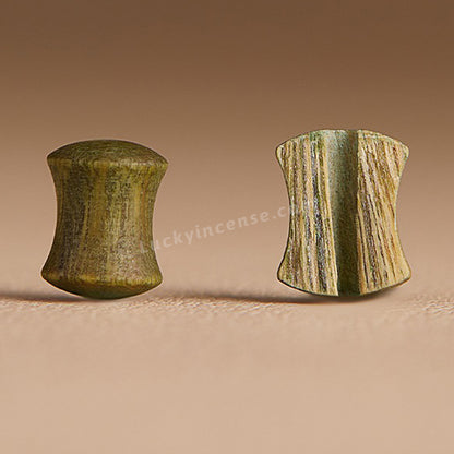 Old Green Sandalwood Hetian Jade Bamboo Joint Shape Bracelet