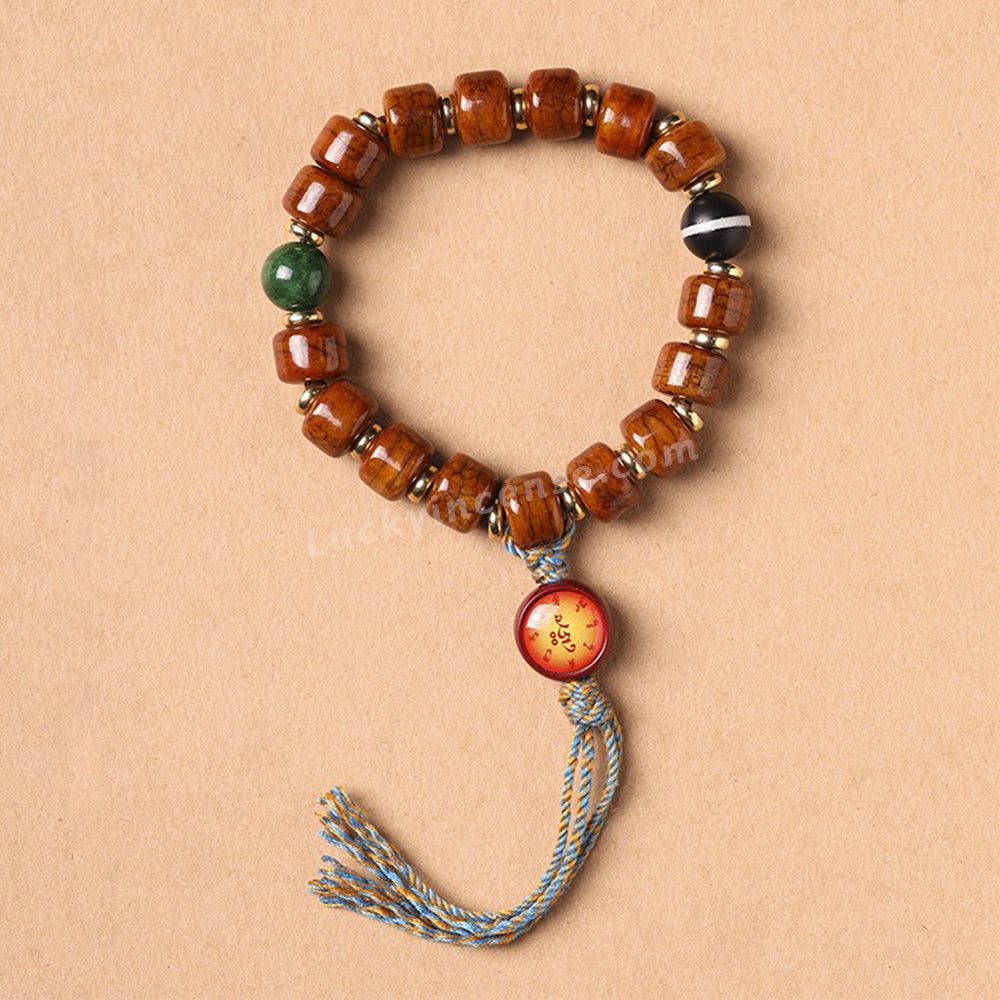 Handmade Tibetan Style Yak Bone Beads Bracelet