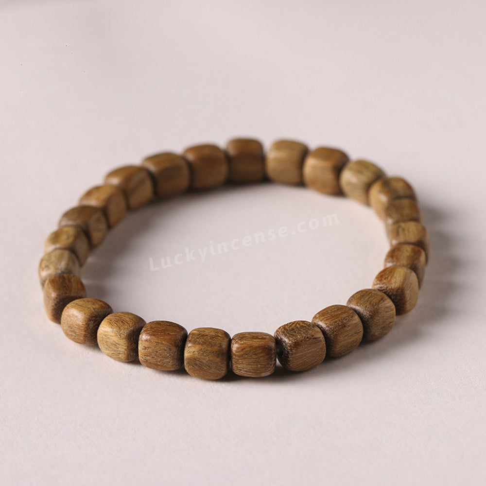 Natural Sandalwood Square Beads Prime Bracelet