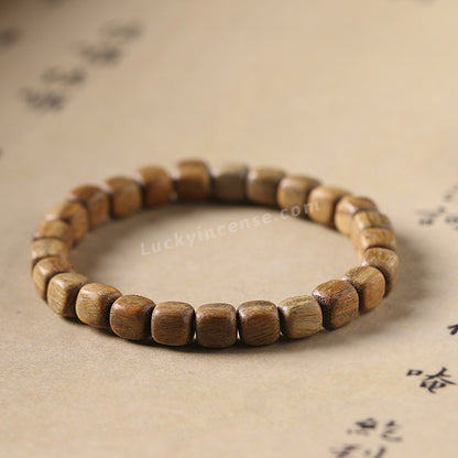 Natural Sandalwood Square Beads Prime Bracelet