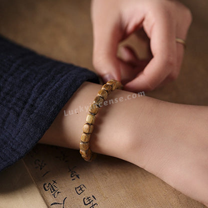 Natural Sandalwood Square Beads Prime Bracelet