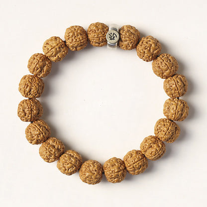 Natural Rudraksha Seeds Meditation Bracelet