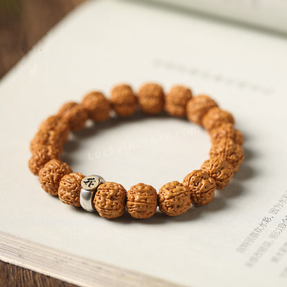 Natural Rudraksha Seeds Meditation Bracelet
