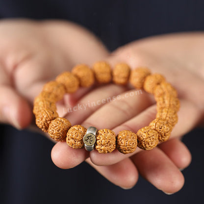Natural Rudraksha Seeds Meditation Bracelet