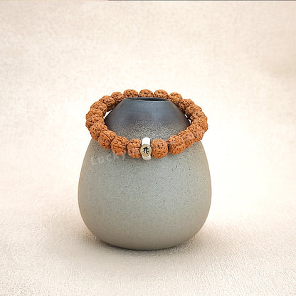 Natural Rudraksha Seeds Meditation Bracelet