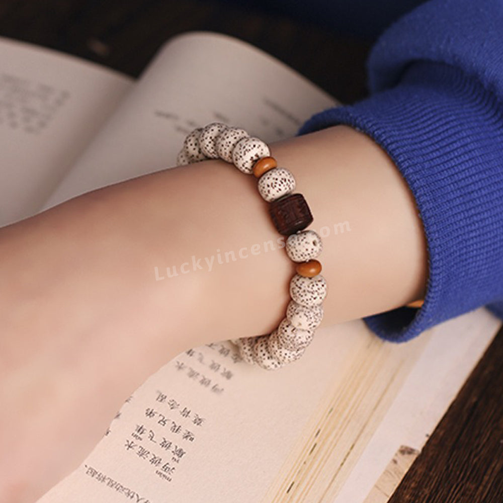 Star Moon Bodhi Beads Red Sandalwood Bracelet