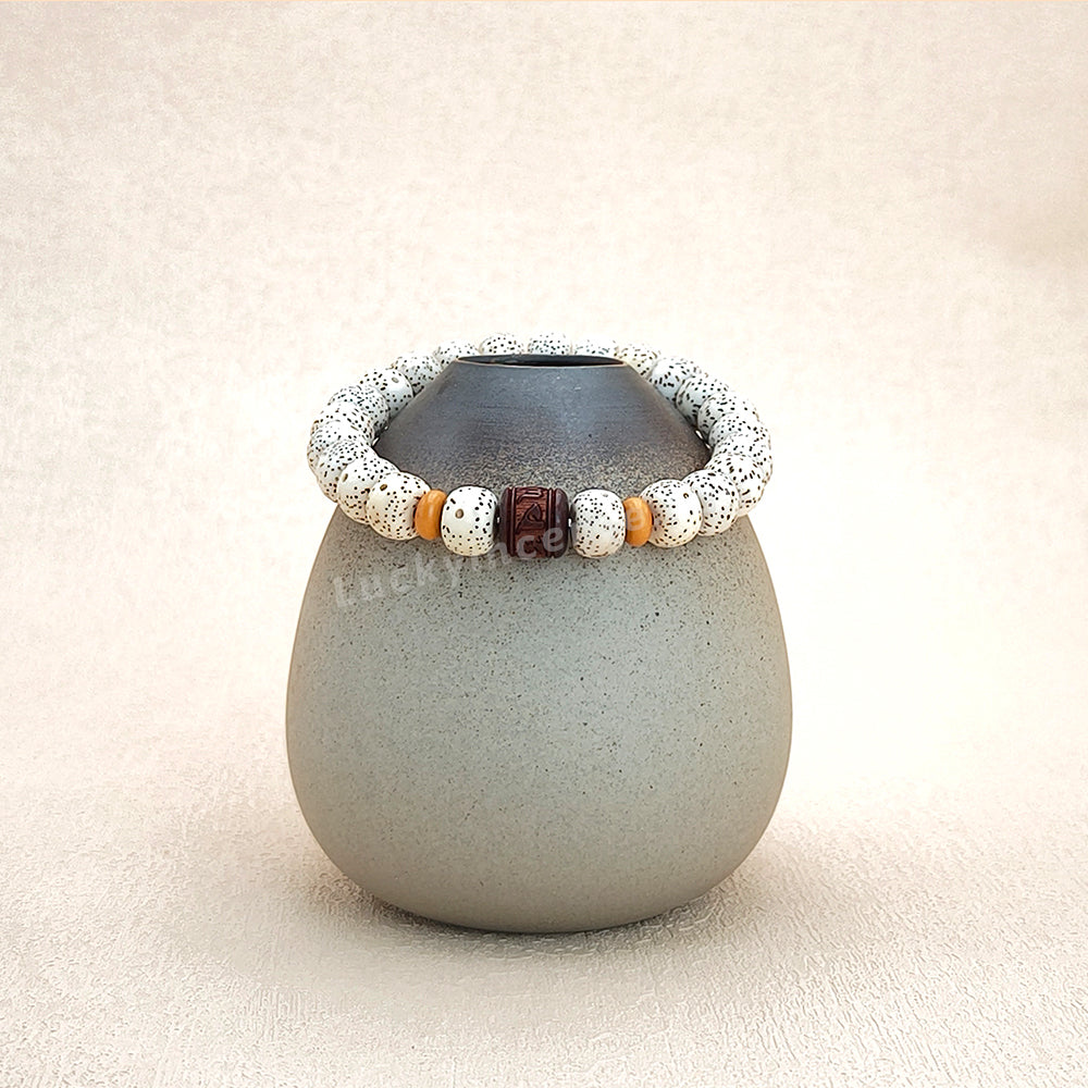 Star Moon Bodhi Beads Red Sandalwood Bracelet