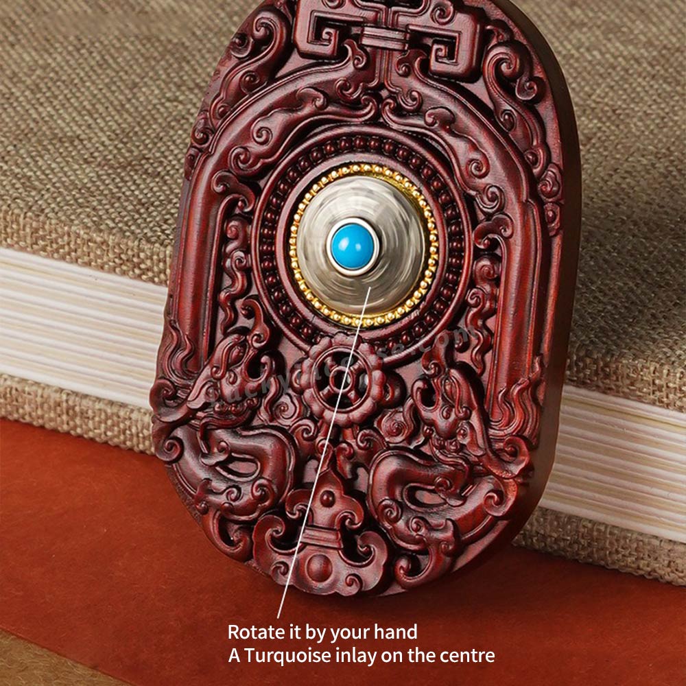 Red Sandalwood Twelve Zodiac Signs Bodhisattva Buddha Statue Pendant