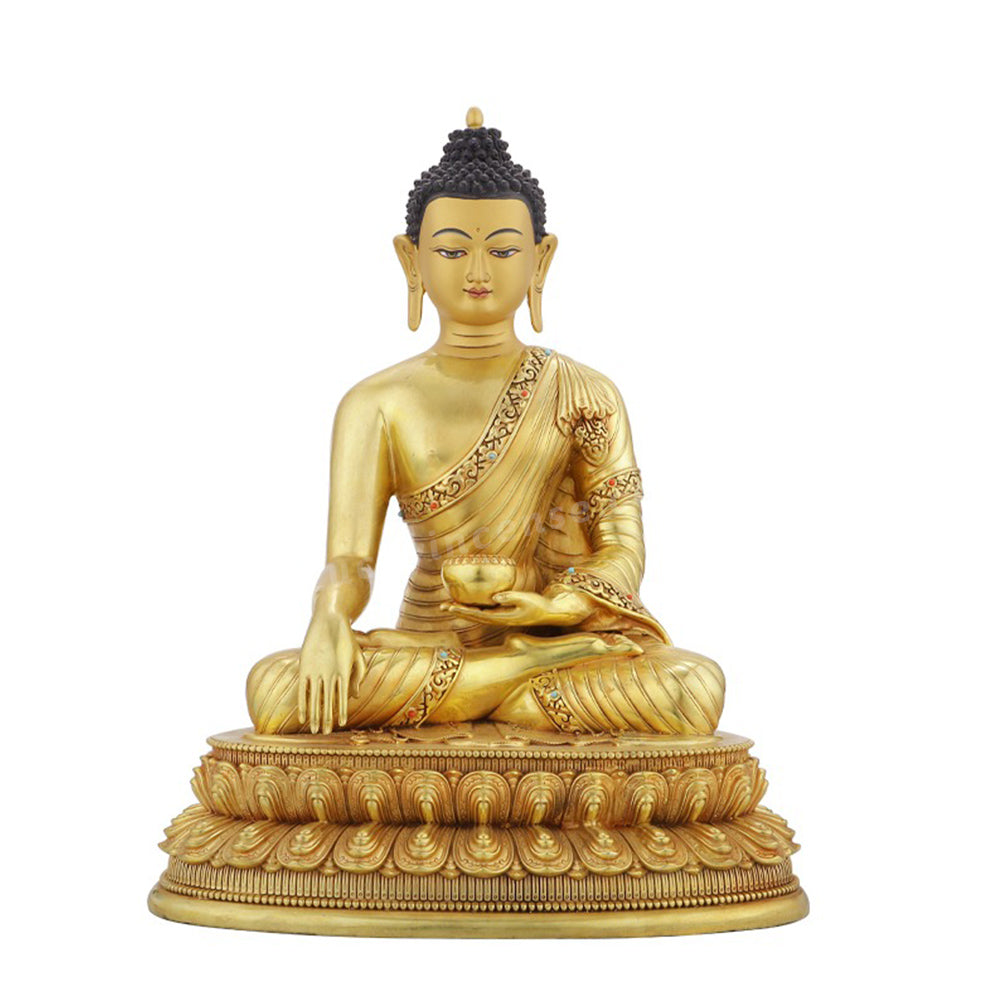 Pure Copper Shakyamuni Buddha Statue