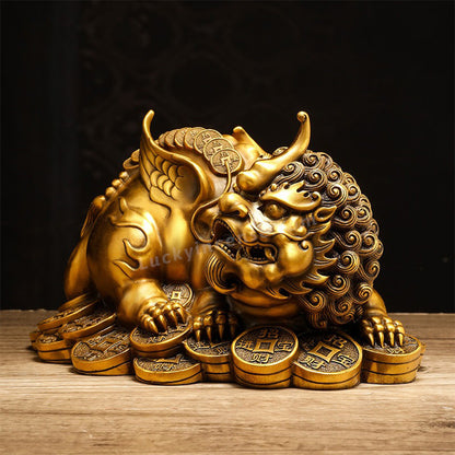 Pure Copper Money Pixiu