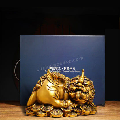 Pure Copper Money Pixiu