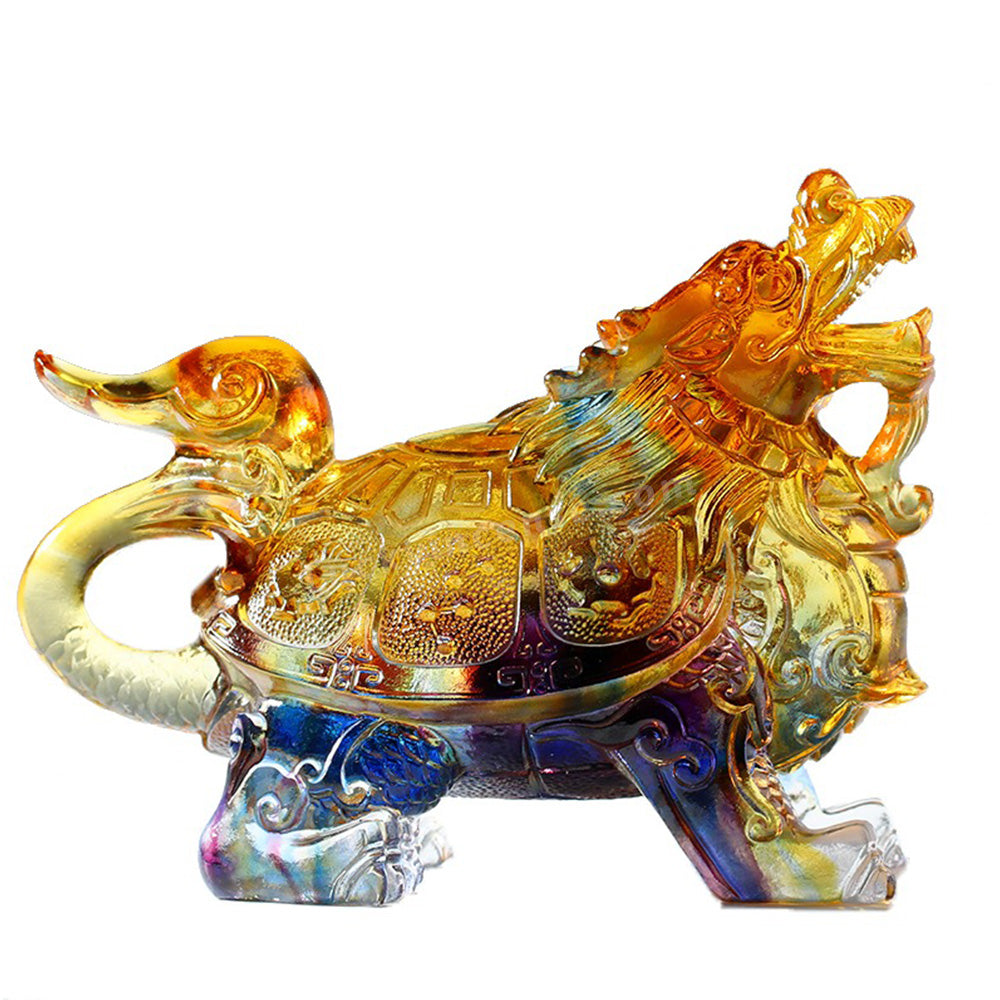 Coloured Glaze Dragon Turtle