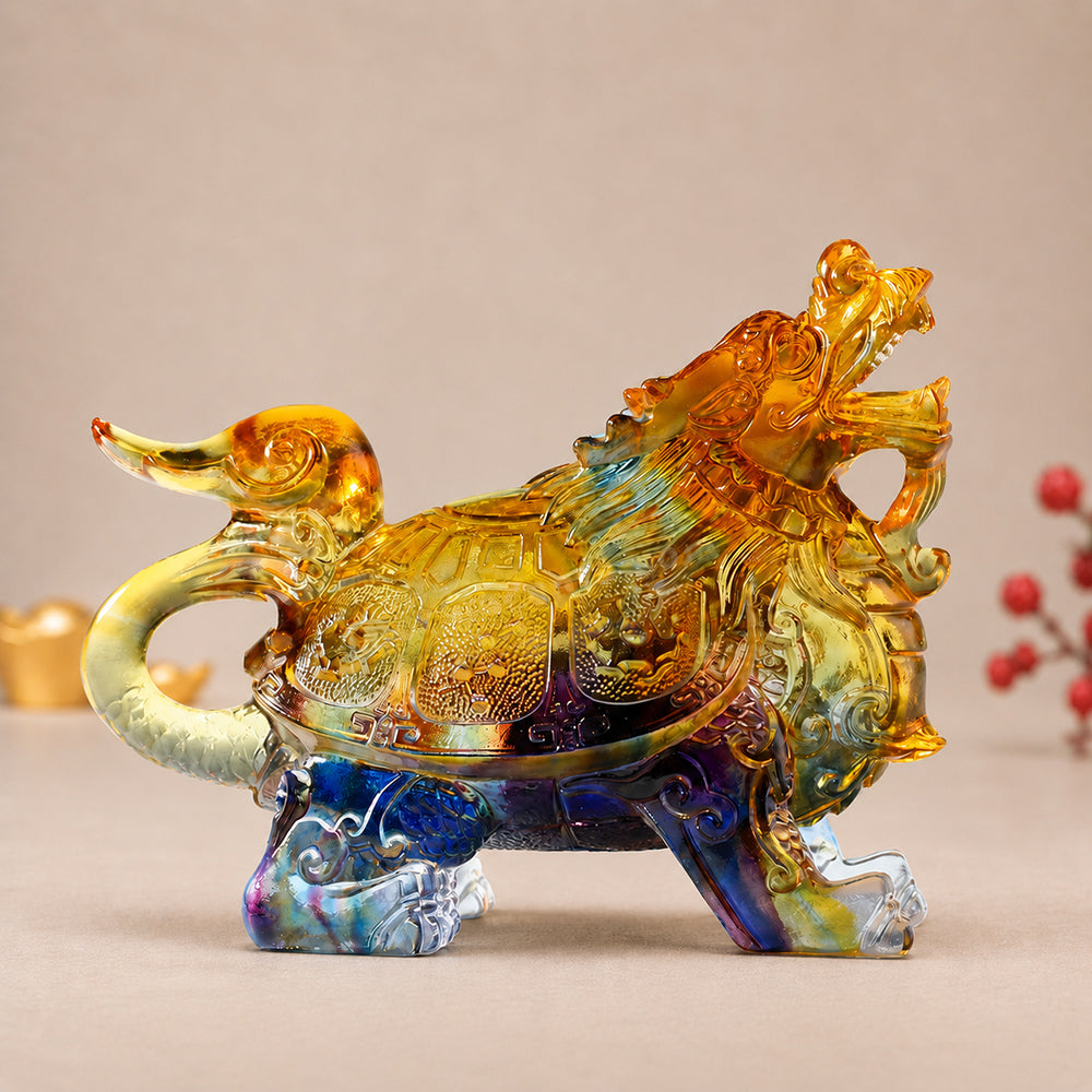 Coloured Glaze Dragon Turtle