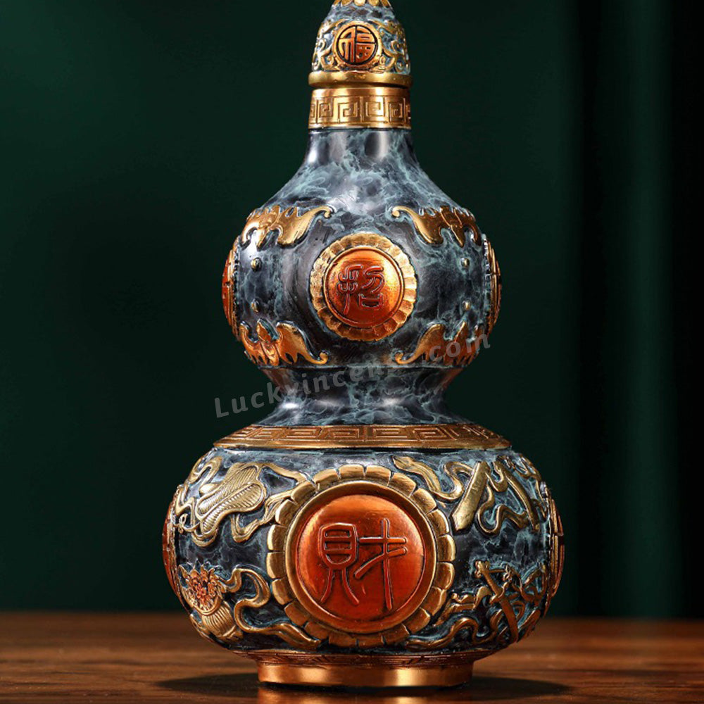 Brass Rich and Auspicious Gourd