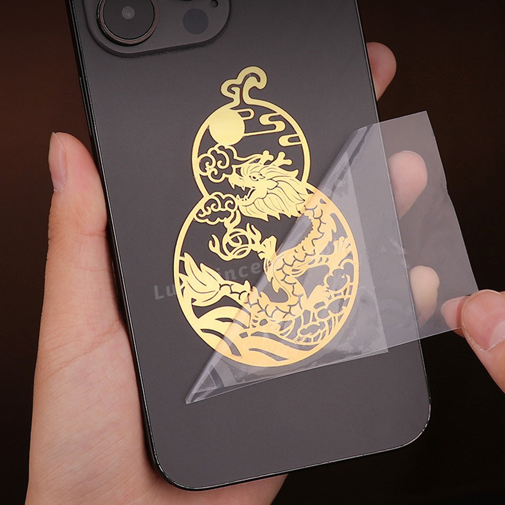 Twelve Zodiac Signs Gourd Alloy Sticker