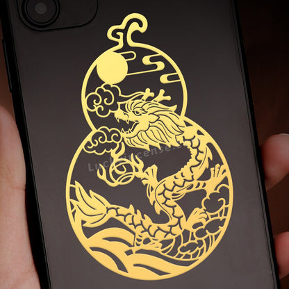 Twelve Zodiac Signs Gourd Alloy Sticker