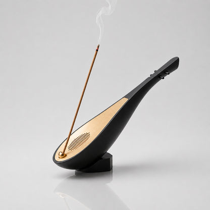 Wooden Pipa Stick Incense Burner With Bluetooth