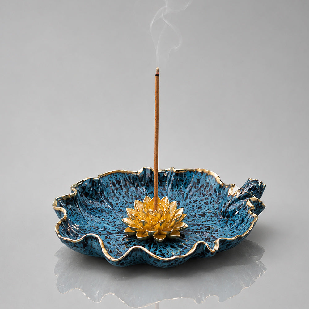 Copper Lotus Stick Incense Holder
