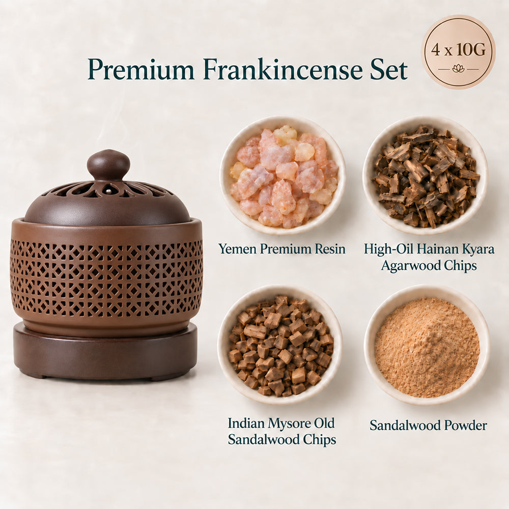 Electric Resin Incense Powder Burner With Light