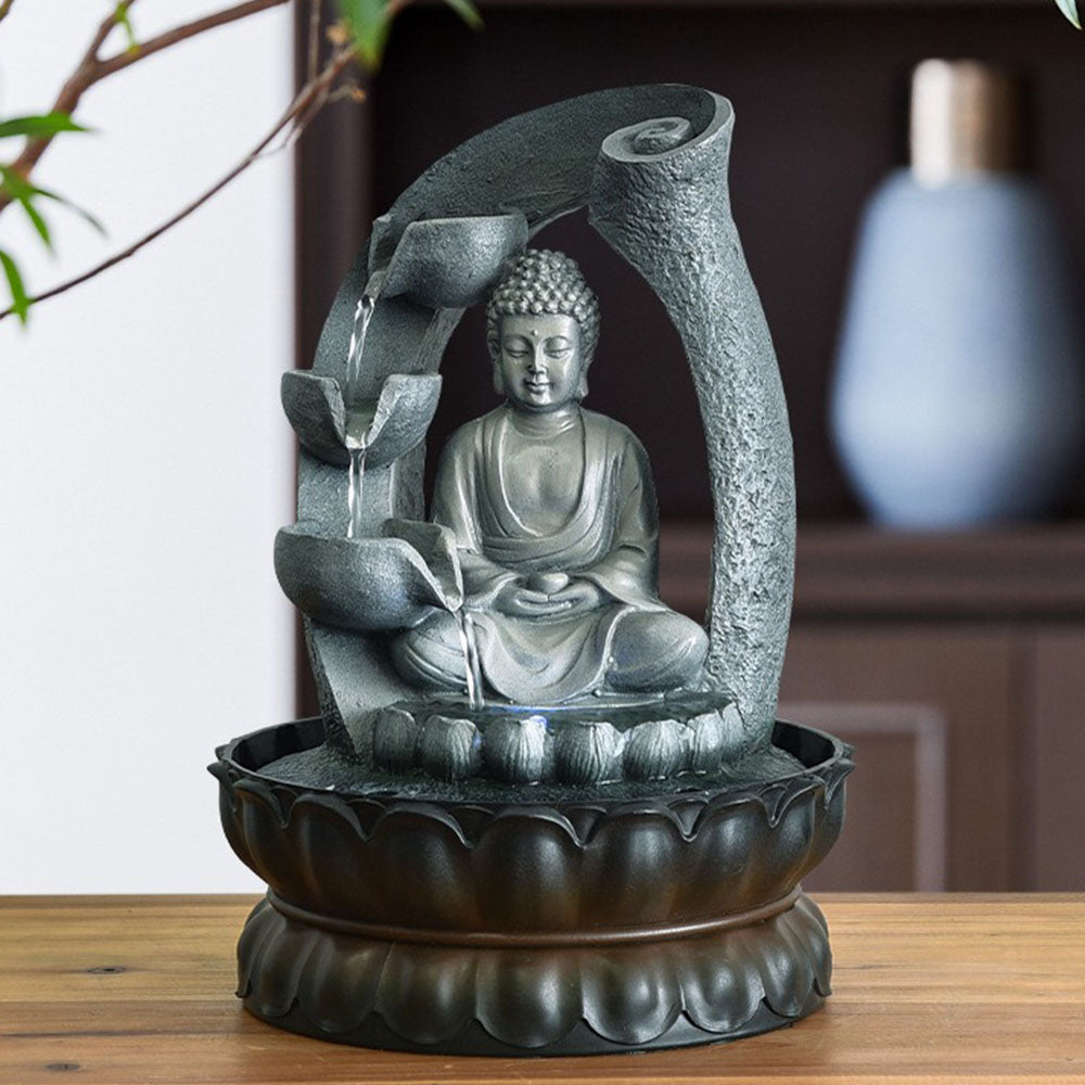Zen Buddha Tabletop Fountain