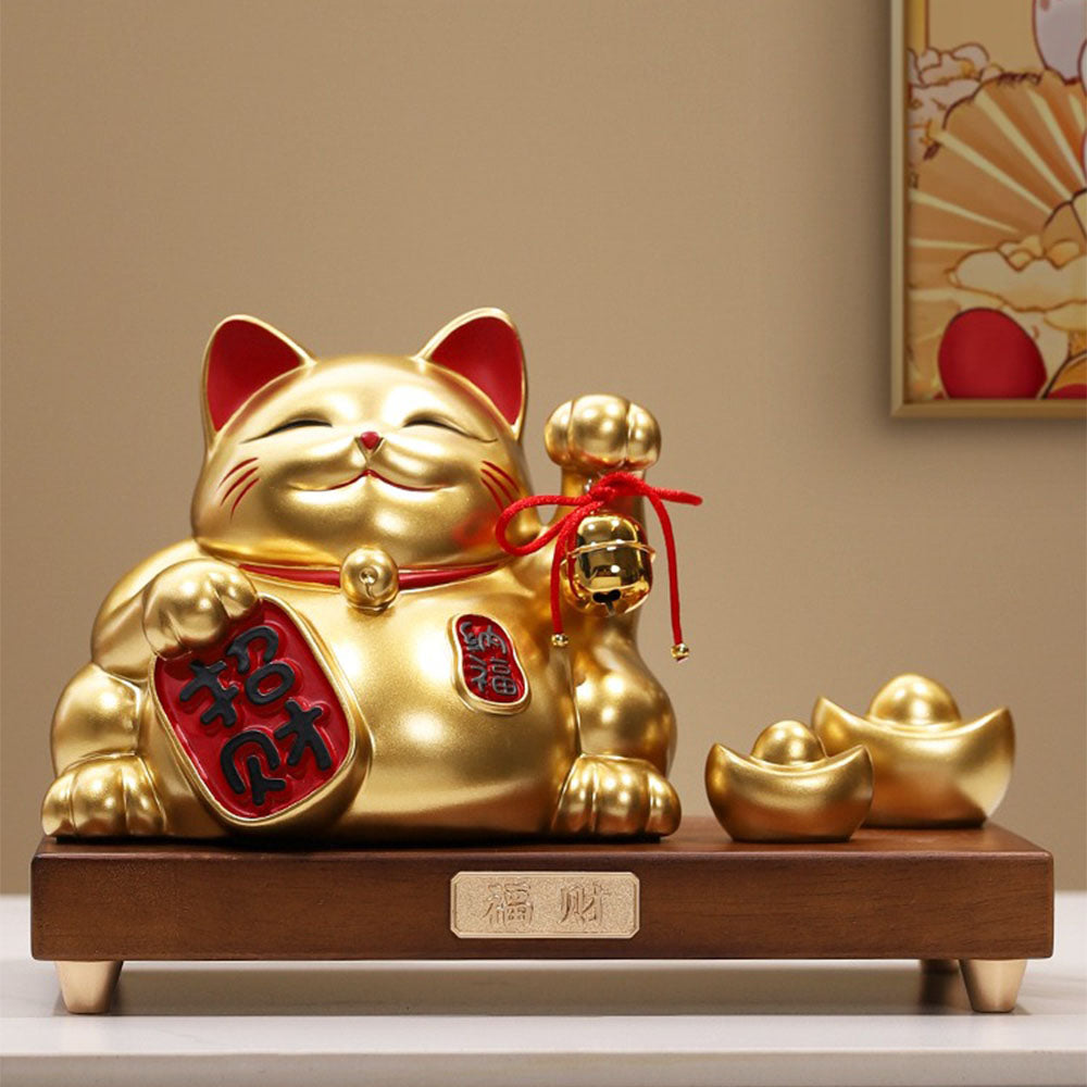 Lucky Cat With Gold Ingots