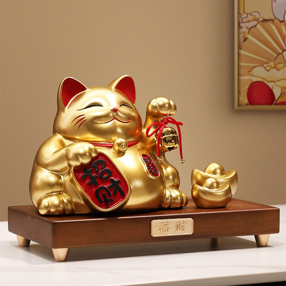Lucky Cat With Gold Ingots