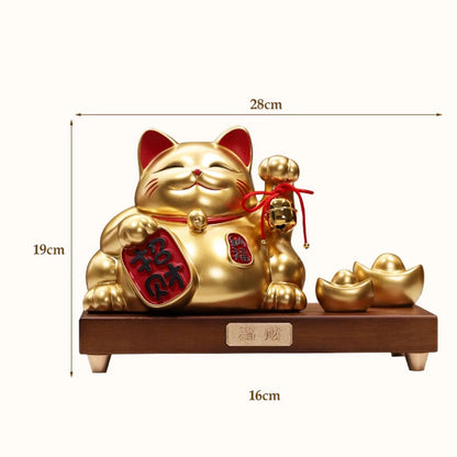 Lucky Cat With Gold Ingots