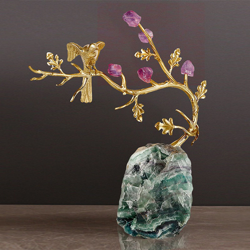 Fluorite Base With Copper Magpie
