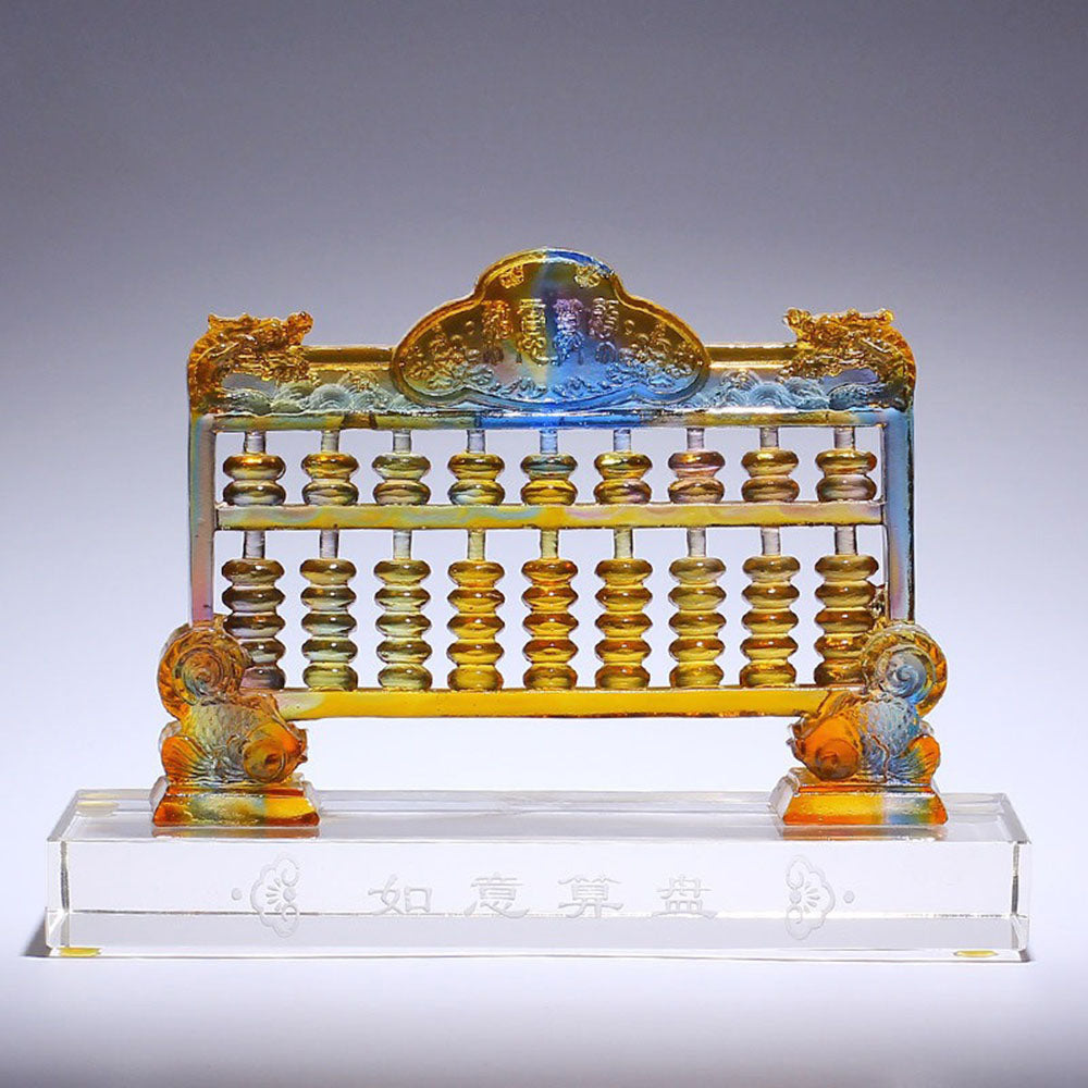 Colored Glass Ruyi Abacus