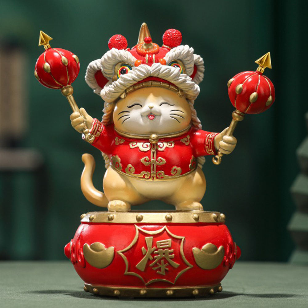 Chinese Fortune Cat With Lion Head