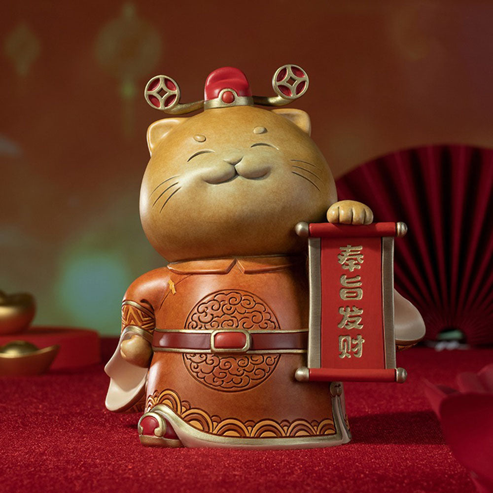 Imperial Decree Feng Shui Cat Figurine