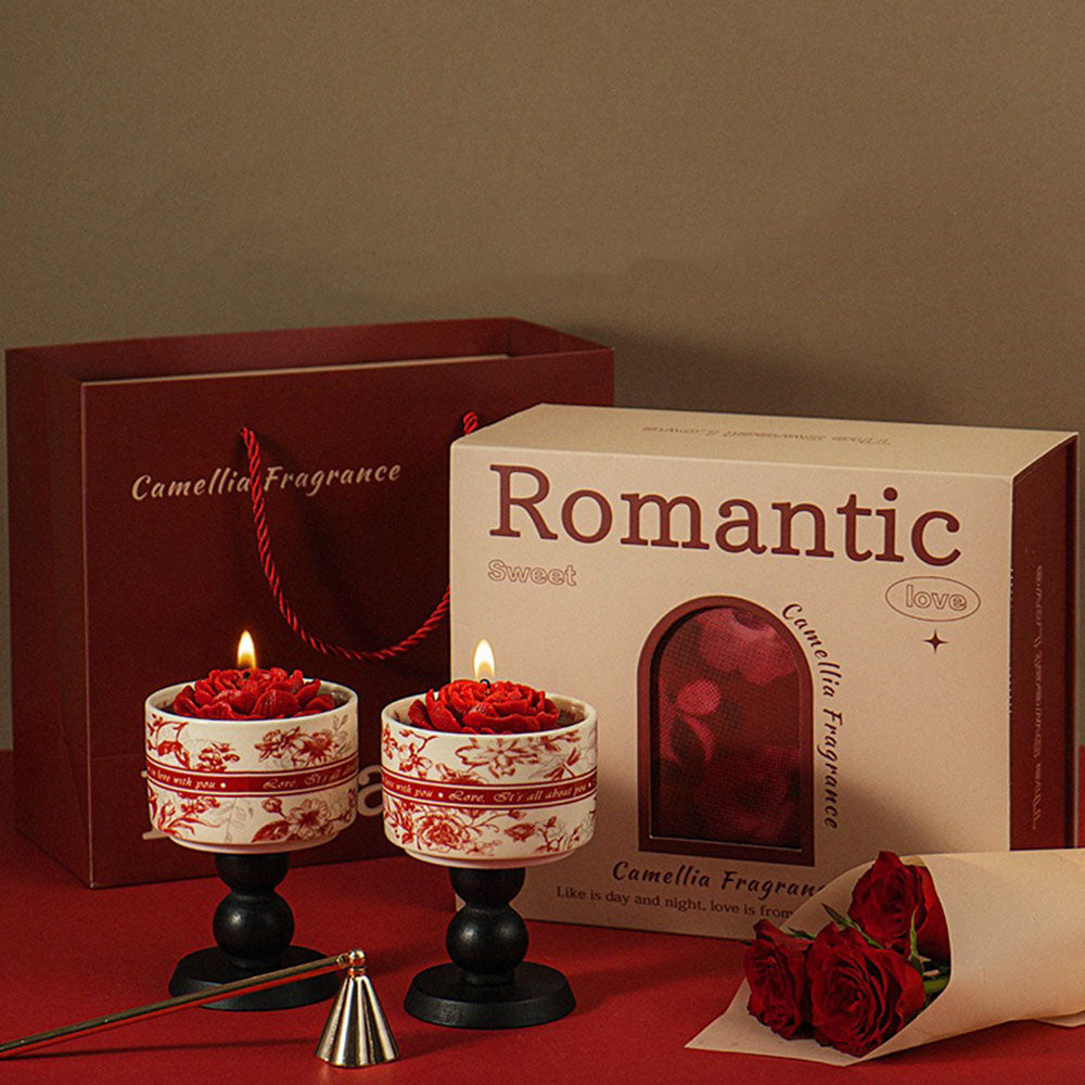 Camellia Scented Candle Set